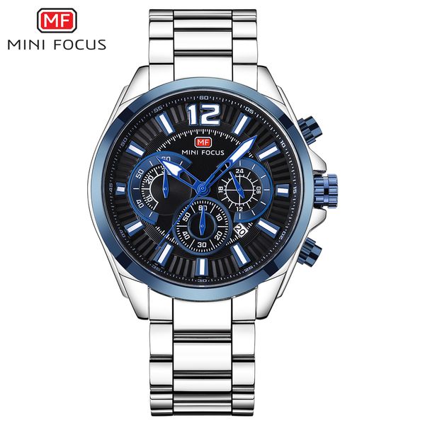 minifocus multifunction men sport watch stylish business stainless steel quartz wristwatch waterproof chronograph clock for male, Slivery;brown
minifocus multifunction men sport watch stylish business stainless steel quartz wristwatch waterproof chronograph clock for male, Slivery;brown
