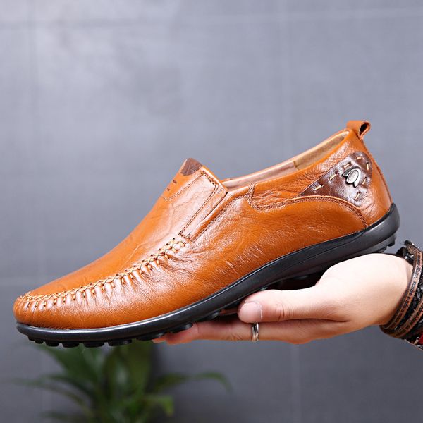2019 summer new style men's casual leather shoes moccosins england trend lazy driving shoes foot covering, Black
2019 summer new style men's casual leather shoes moccosins england trend lazy driving shoes foot covering, Black