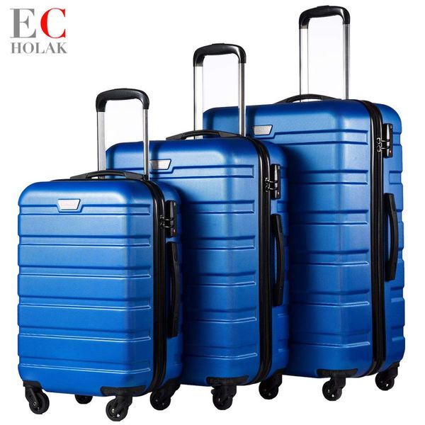 3 piece set family suit rolling luggage with lock spinner lightweight high strength travel luggage 20"/24"/28
3 piece set family suit rolling luggage with lock spinner lightweight high strength travel luggage 20"/24"/28