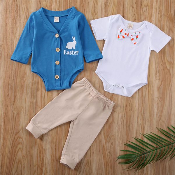 0-24m newborn baby boy easter outfit long sleeve bow tie romper bodysuit jumpsuit +pants leggings clothes boys gentleman outfits, White
0-24m newborn baby boy easter outfit long sleeve bow tie romper bodysuit jumpsuit +pants leggings clothes boys gentleman outfits, White