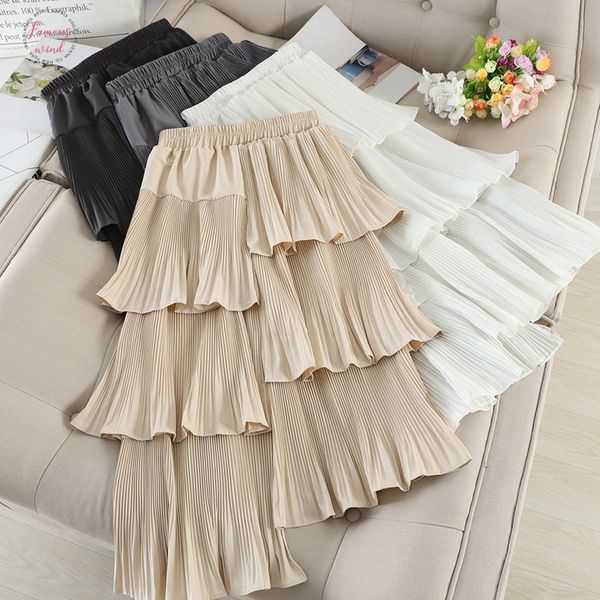autumn irregular cakee layered cotton blend long skirts elastic waist pleasted ruffles tiered high low a line long skirts, Black
autumn irregular cakee layered cotton blend long skirts elastic waist pleasted ruffles tiered high low a line long skirts, Black