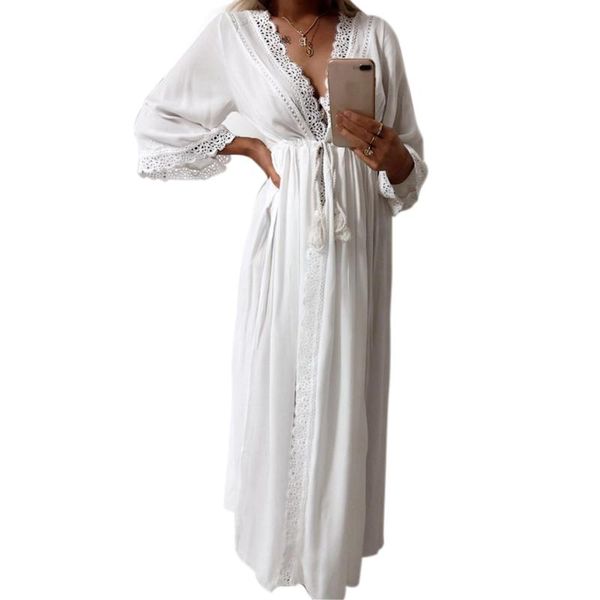 a-line beach swimwear solid v neck women dress cardigan summer lace long elastic gifts fashion cover up, Black;gray
a-line beach swimwear solid v neck women dress cardigan summer lace long elastic gifts fashion cover up, Black;gray