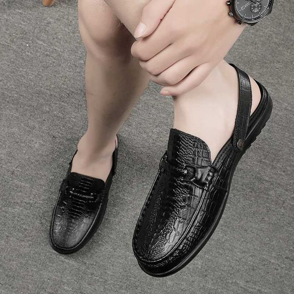 sandals half slippers men shoes summer genuine leather flats mules breathable man soft slipper big size 47, Black
sandals half slippers men shoes summer genuine leather flats mules breathable man soft slipper big size 47, Black