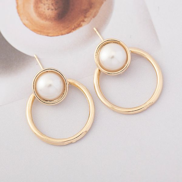 double circle earring for women small pendant embellished white big pearl aesthetic earrings 2020 accessories mujer wholesale, Silver
double circle earring for women small pendant embellished white big pearl aesthetic earrings 2020 accessories mujer wholesale, Silver