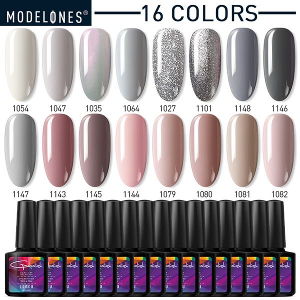 modelones 16pcs/lot grey color series nail art led gel polish set soak off semi permanent hybrid gel nude colors nail polish kit, Red;pink
modelones 16pcs/lot grey color series nail art led gel polish set soak off semi permanent hybrid gel nude colors nail polish kit, Red;pink