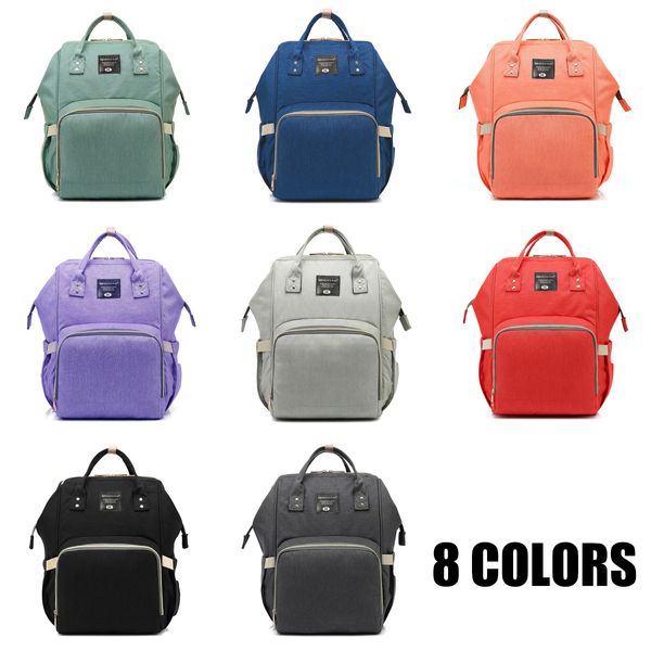 Fashion Designer Mommy Backpacks Multifunctional Large Capacity Backpack With Pockets Insulated Bag For Outdoor Ativities 8 Clors