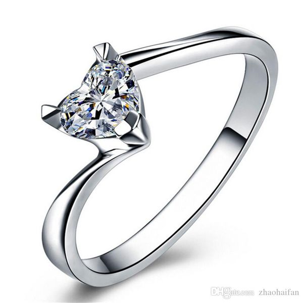 zhf jewelry silver ring for women romantic heart 1.2 ct cz diamond engagement wedding ring jewelry, Golden;silver
zhf jewelry silver ring for women romantic heart 1.2 ct cz diamond engagement wedding ring jewelry, Golden;silver