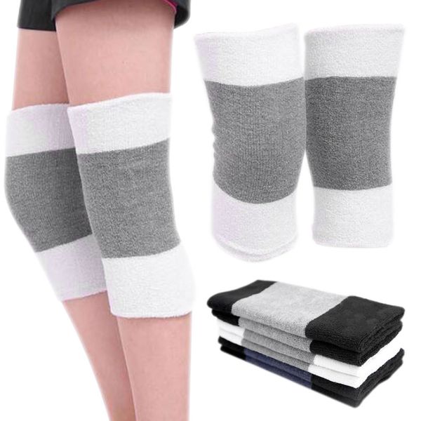 elastic weave sleeves kneecap thicken warm kneepad knee support for sports cycling, Black;gray
elastic weave sleeves kneecap thicken warm kneepad knee support for sports cycling, Black;gray