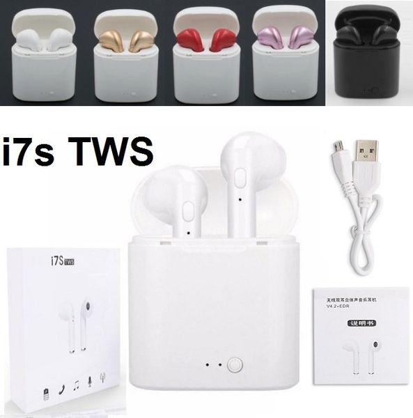 I7 I7S TWS Twins Bluetooth Earbuds Mini Wireless Earphones Headset with Mic Stereo V4.2 Headphone for Iphone Android with retail Package
I7 I7S TWS Twins Bluetooth Earbuds Mini Wireless Earphones Headset with Mic Stereo V4.2 Headphone for Iphone Android with retail Package