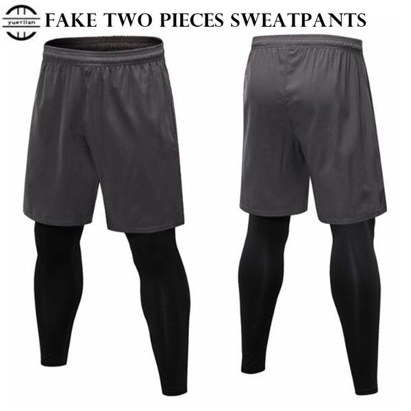 men shaper exercise 3d tight fitness fake 2-piece pants quick-dry wicking compression long pants with wear outside sweatpants, Black
men shaper exercise 3d tight fitness fake 2-piece pants quick-dry wicking compression long pants with wear outside sweatpants, Black