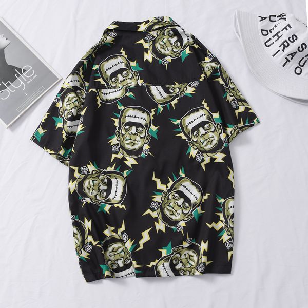 casual frankenstein printed short sleeve shirt men street 2020 hawaii beach oversize women fashion shirts for men 444, White;black
casual frankenstein printed short sleeve shirt men street 2020 hawaii beach oversize women fashion shirts for men 444, White;black