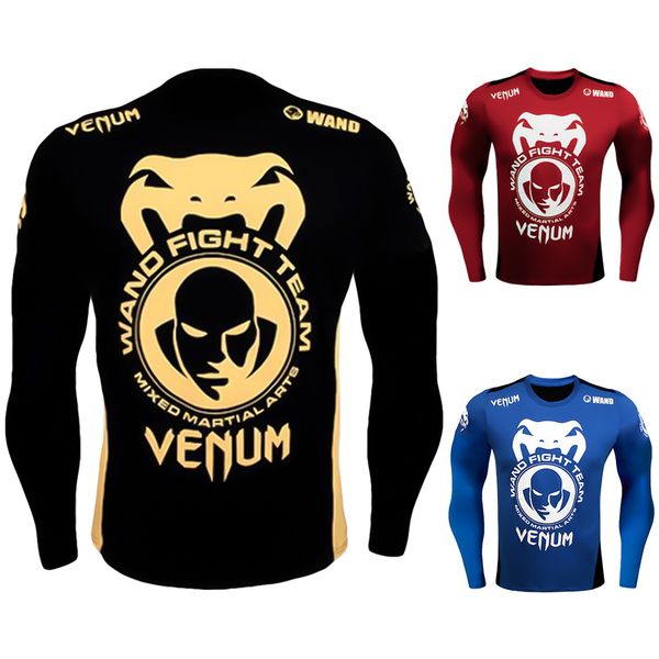 venom quick-drying tights men's basketball training suit ufcmma fighting wear-resistant long-sleeved sportswear fitness gym wear, White;black
venom quick-drying tights men's basketball training suit ufcmma fighting wear-resistant long-sleeved sportswear fitness gym wear, White;black