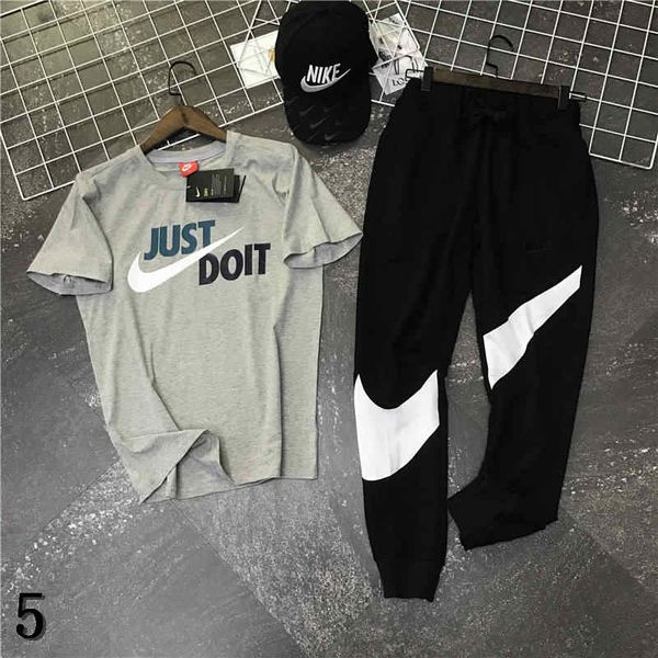 men summer tracksuit t shirt+pants suit letters print striped sleeves casual t shirt suit joggers tracksuit size l-4xl #41#5, Gray
men summer tracksuit t shirt+pants suit letters print striped sleeves casual t shirt suit joggers tracksuit size l-4xl #41#5, Gray