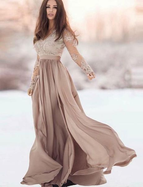 lace long sleeves evening dresses v neck a line appliqued prom gown floor length chiffon formal dress, Black;red
lace long sleeves evening dresses v neck a line appliqued prom gown floor length chiffon formal dress, Black;red