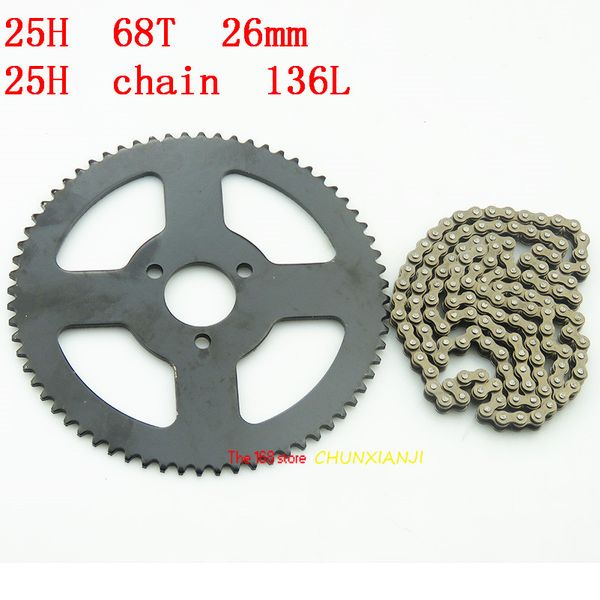 size 25h 136l links chain spare master link with 68t tooth rear sprocket for 47cc 49cc mini dirt atv motor pocket bike motocross
size 25h 136l links chain spare master link with 68t tooth rear sprocket for 47cc 49cc mini dirt atv motor pocket bike motocross