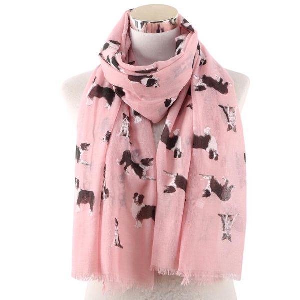 shawls lady wraps lovely dog print foulard hijab solid polyester scarves women spring winter neck bandana 2019 new, Blue;gray
shawls lady wraps lovely dog print foulard hijab solid polyester scarves women spring winter neck bandana 2019 new, Blue;gray