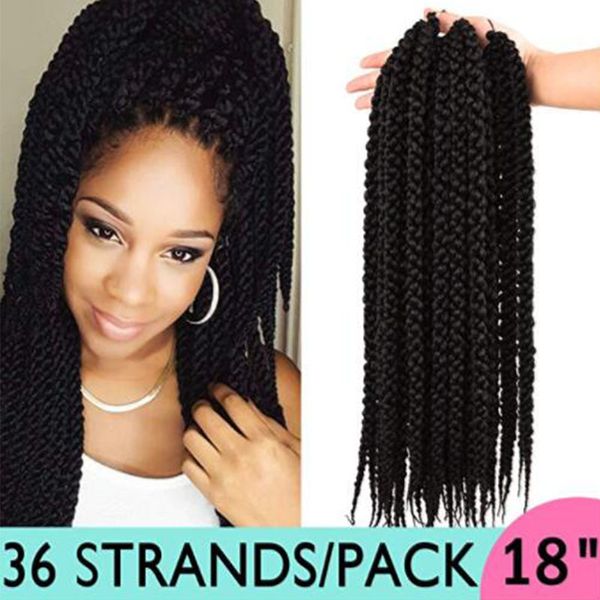 3d cubic twist crochet hair 18" (3 pieces) 4s crochet braids ombre synthetic braiding hair extensions (#1b, Black
3d cubic twist crochet hair 18" (3 pieces) 4s crochet braids ombre synthetic braiding hair extensions (#1b, Black