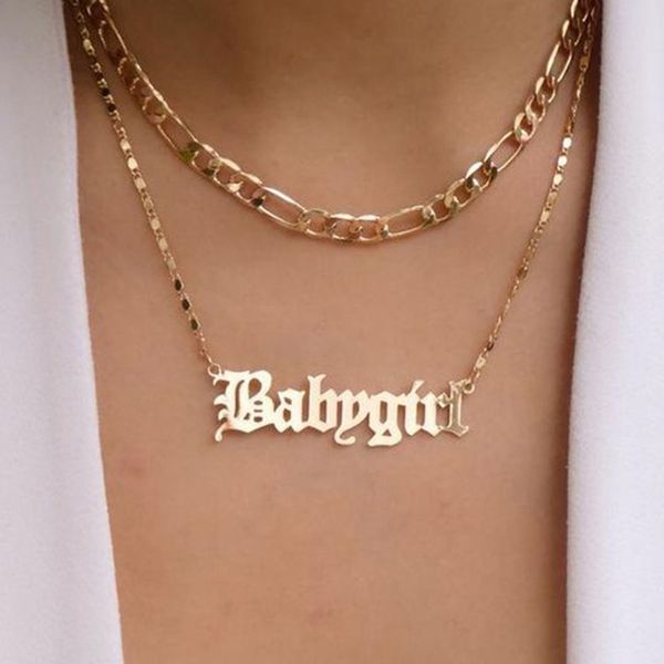 babygirl старый английский двойной слой ожерелье из нержавеющей стали babygirl подвески прекрасный подарок для мамы, Silver
babygirl старый английский двойной слой ожерелье из нержавеющей стали babygirl подвески прекрасный подарок для мамы, Silver