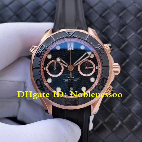 2020 new model swiss cal.9901 movement men's black dial rose gold 300m co-axial automatic chronograph rubber bands watches mens watch, Slivery;brown
2020 new model swiss cal.9901 movement men's black dial rose gold 300m co-axial automatic chronograph rubber bands watches mens watch, Slivery;brown
