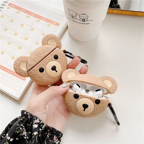 new silicon gel cute bear cases for airpods pro apple bluetooth wireless headset generation 12 3 soft shell with hook
new silicon gel cute bear cases for airpods pro apple bluetooth wireless headset generation 12 3 soft shell with hook
