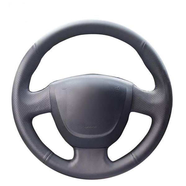 black artificial leather hand-stitched car steering wheel cover for lada granta 2011-2018
black artificial leather hand-stitched car steering wheel cover for lada granta 2011-2018