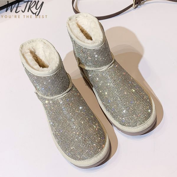women shoes, snowy boots, women's short boots, diamond shiny sequins, thick wool warm cotton boots, Black
women shoes, snowy boots, women's short boots, diamond shiny sequins, thick wool warm cotton boots, Black