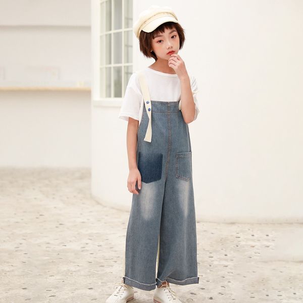 2020 children's clothing girls and wide leg jeans jeans belt pants big children's leisure wide leg pants, Blue
2020 children's clothing girls and wide leg jeans jeans belt pants big children's leisure wide leg pants, Blue