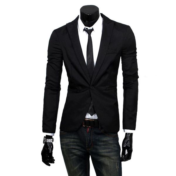 yfashion casual slim men clothes suit coat long sleeve suit coats for men teenager wear, White;black
yfashion casual slim men clothes suit coat long sleeve suit coats for men teenager wear, White;black