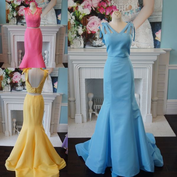 2-piece prom dress 2k19 elegant pink sky blue yellow mermaid formal event wear gowns bow straps backless order-to-made, Red
2-piece prom dress 2k19 elegant pink sky blue yellow mermaid formal event wear gowns bow straps backless order-to-made, Red