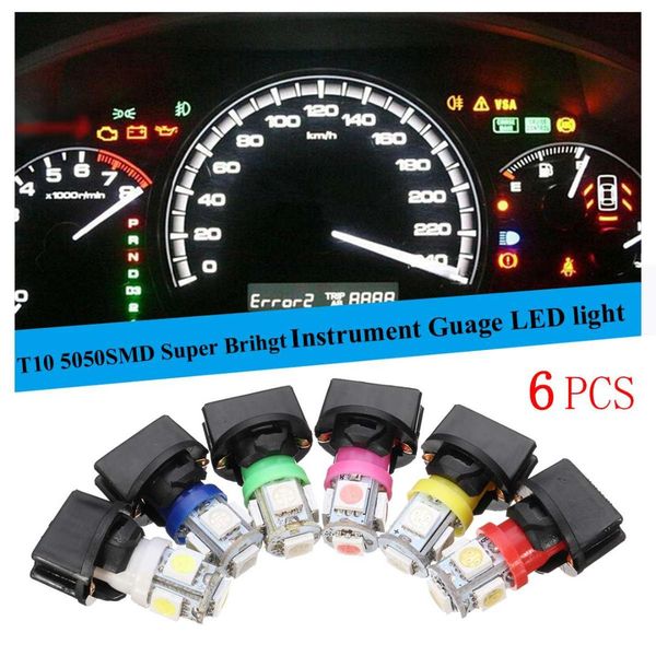 6x t10 car smd 194 auto dashboard led bulbs instrument gauge cluster dash light w/socket
6x t10 car smd 194 auto dashboard led bulbs instrument gauge cluster dash light w/socket