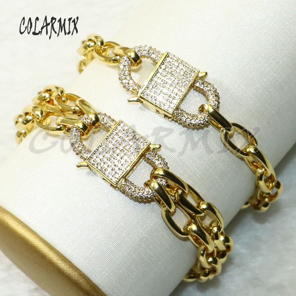 5 pcs s clasp zircon charm bracelet crystal lock charm bracelets fashion jewelry accessories for women 50684, Black
5 pcs s clasp zircon charm bracelet crystal lock charm bracelets fashion jewelry accessories for women 50684, Black