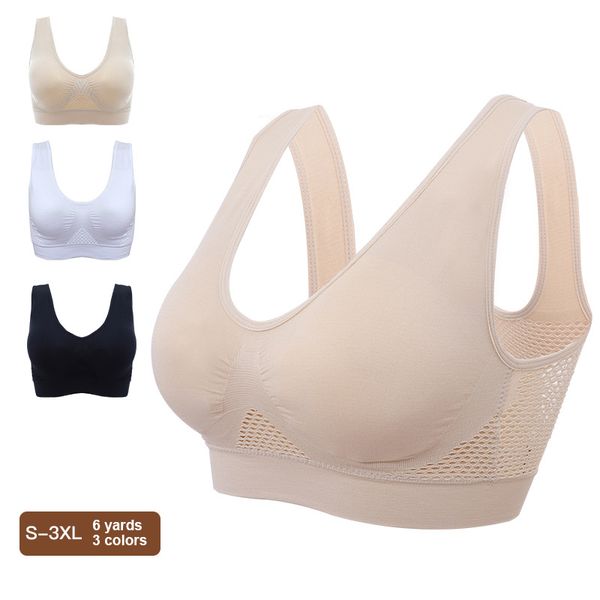 newly women comfort wireless yoga bra breathable summer fitness sport brassiere fms19, White;black
newly women comfort wireless yoga bra breathable summer fitness sport brassiere fms19, White;black