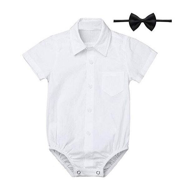 summer new fashion newborn baby boys' formal shirts gentleman romper bodysuit wedding party outfits wholesale z5, White
summer new fashion newborn baby boys' formal shirts gentleman romper bodysuit wedding party outfits wholesale z5, White