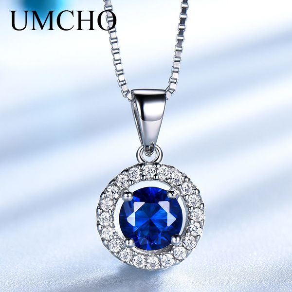 umcho 925 стерлингового серебра ювелирные изделия создан круглый синий сапфир ожерелье для женщин свадебный подарок с коробкой цепи бренд fi, Silver
umcho 925 стерлингового серебра ювелирные изделия создан круглый синий сапфир ожерелье для женщин свадебный подарок с коробкой цепи бренд fi, Silver