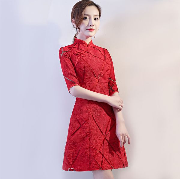 китайский стиль свадьба мини cheongsam ретро тонкий вечернее платье партии свадебное платье qipao мода леди одежда vestidos красный s-xxl, Red
китайский стиль свадьба мини cheongsam ретро тонкий вечернее платье партии свадебное платье qipao мода леди одежда vestidos красный s-xxl, Red