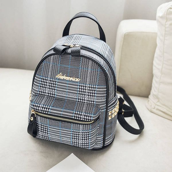 fashion mini backpack women pu leather shoulder bag plaid backpack 2020 fashion printed multi-function for girls
fashion mini backpack women pu leather shoulder bag plaid backpack 2020 fashion printed multi-function for girls