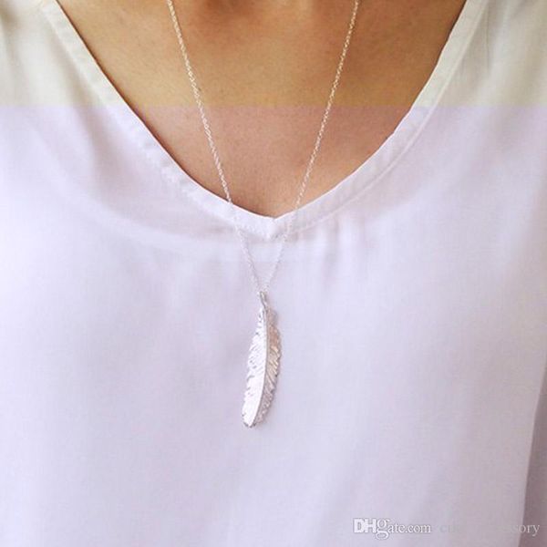 лист перо подвесок аксессуар серебро или золото с гальваническим покрытием металлической цепью для женщин свитера моды ожерелья, Silver
лист перо подвесок аксессуар серебро или золото с гальваническим покрытием металлической цепью для женщин свитера моды ожерелья, Silver