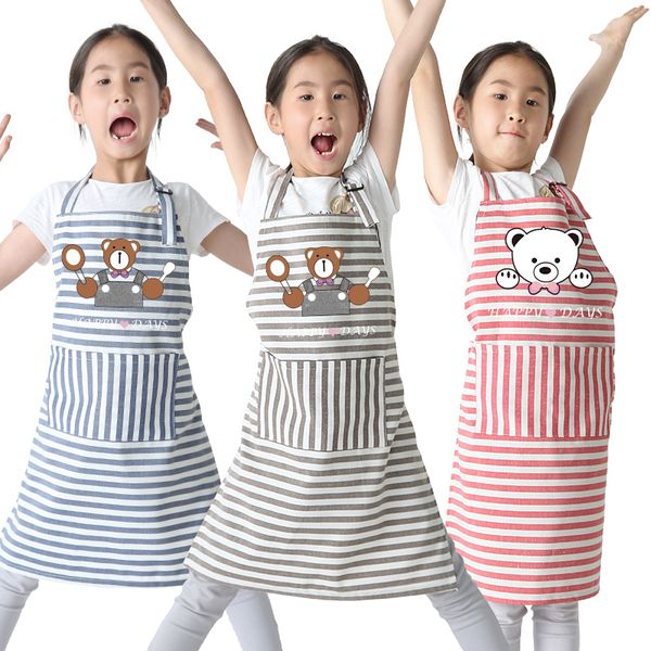 children's fashion striped parent-child apron kitchen chores cleaning art gallery painting aprons
children's fashion striped parent-child apron kitchen chores cleaning art gallery painting aprons