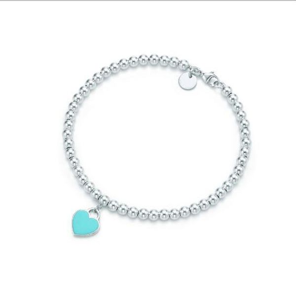 bracelets women bracelet s925 silver plated heart bracelet women banquet party jewelry gift 17cm, Black