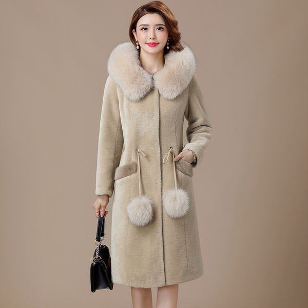 autumn winter coat women clothes 2019 real fur coat fur collar 100% wool jacket korean sheep shearling suede lining zt3497, Black
autumn winter coat women clothes 2019 real fur coat fur collar 100% wool jacket korean sheep shearling suede lining zt3497, Black