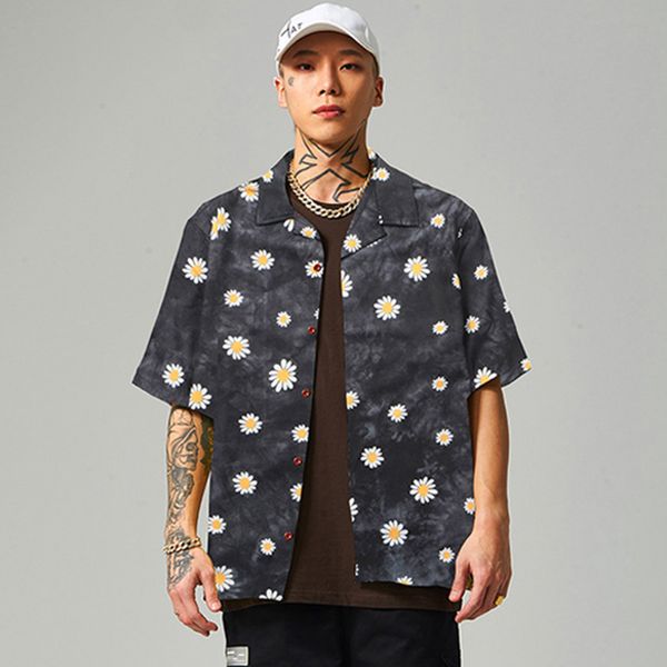 personalized printed loose shirt men short sleeve shirt men's summer street brand tie dye high quality, White;black
personalized printed loose shirt men short sleeve shirt men's summer street brand tie dye high quality, White;black