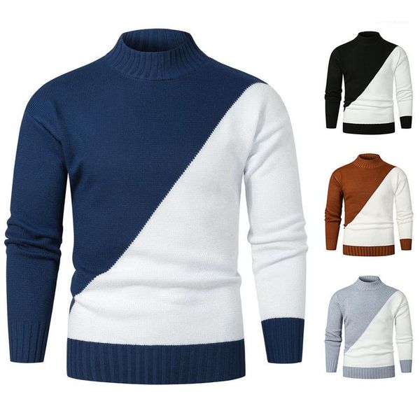 collar pullover sweaters crew neck long sleeve males casual sweaters mens designer sweaters men's splicing stand, White;black
collar pullover sweaters crew neck long sleeve males casual sweaters mens designer sweaters men's splicing stand, White;black