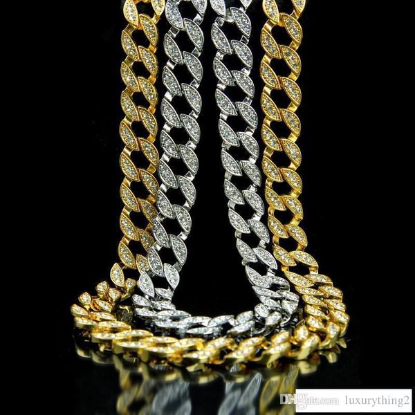 new iced out chain rhinestone crystal gold cuban link chain for mens hip hop necklace jewelry, Silver
new iced out chain rhinestone crystal gold cuban link chain for mens hip hop necklace jewelry, Silver