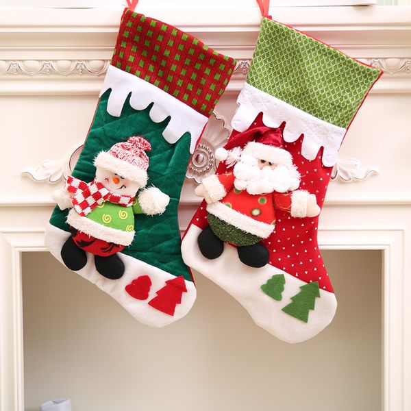 christmas stockings 1pcs socks santa claus candy gift bag xmas tree decor christmas decoration for home festival party ornament
christmas stockings 1pcs socks santa claus candy gift bag xmas tree decor christmas decoration for home festival party ornament