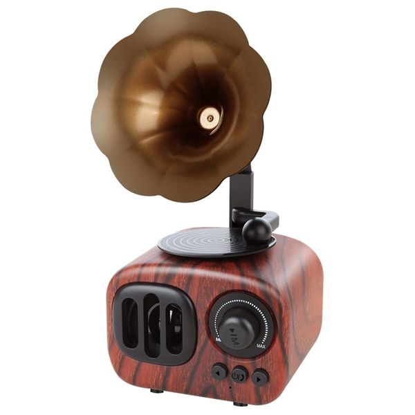 retro trumpet style bluetooth speaker wireless stereo subwoofer music box wooden speakers with mic fm radio tf for phone
retro trumpet style bluetooth speaker wireless stereo subwoofer music box wooden speakers with mic fm radio tf for phone