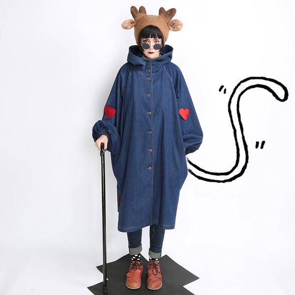 xyj202 original design autumn 2017 loose embroidered long denim trench coat women oversized denim hooded jacket, Tan;black
xyj202 original design autumn 2017 loose embroidered long denim trench coat women oversized denim hooded jacket, Tan;black