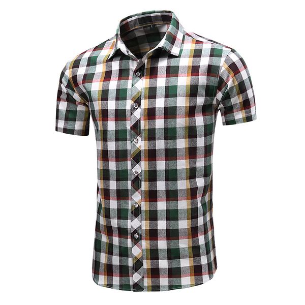 mens fashion plaid printing short sleeve summer casual shirts -95%cotton -red darkgreen lightgreen purple coffee - l xl 2xl 3xl, White;black
mens fashion plaid printing short sleeve summer casual shirts -95%cotton -red darkgreen lightgreen purple coffee - l xl 2xl 3xl, White;black