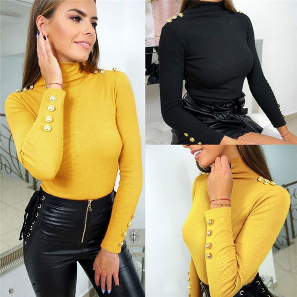womens turtleneck sweater jumper ladies winter slim bodycon pullover black yellow sweaters, White;black
womens turtleneck sweater jumper ladies winter slim bodycon pullover black yellow sweaters, White;black