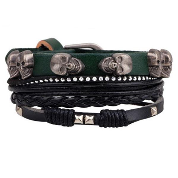 bead leather bracelets bangles for women multilayer wristband bracelet men pulseiras vintage bangle jewelry 10pcs, Golden;silver
bead leather bracelets bangles for women multilayer wristband bracelet men pulseiras vintage bangle jewelry 10pcs, Golden;silver