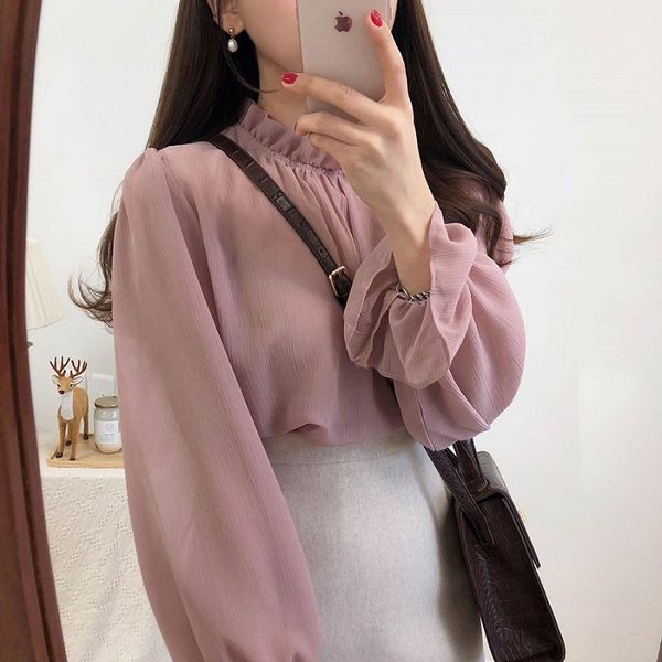 sondr 2020 casual solid chiffon women blouse summer flare sleeve ruffles collar loose female shirt cute weaat sexy, White
sondr 2020 casual solid chiffon women blouse summer flare sleeve ruffles collar loose female shirt cute weaat sexy, White